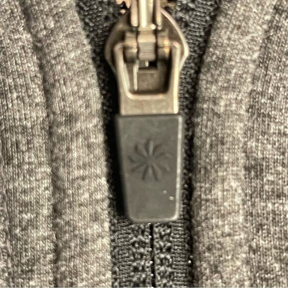 Athleta Fuse Scuba Hoodie Jacket Grey Black Trim XS Style #242921 - Picture 10 of 11